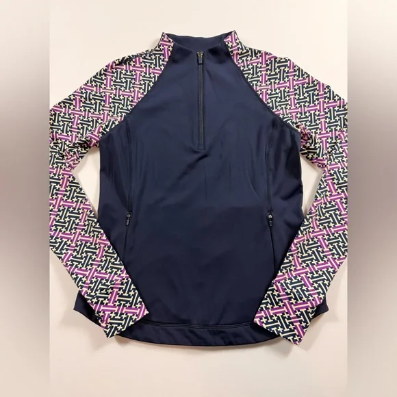 T by Talbots Athletic Quarter Zip Pullover | Size S | Golf Pickleball Preppy - Picture 1 of 10
